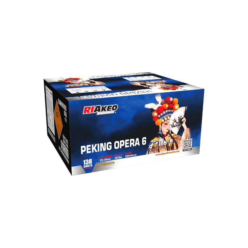 Peking Opera 6 Riakeo – 138 strzałów 25/30 mm | Piroman.pl