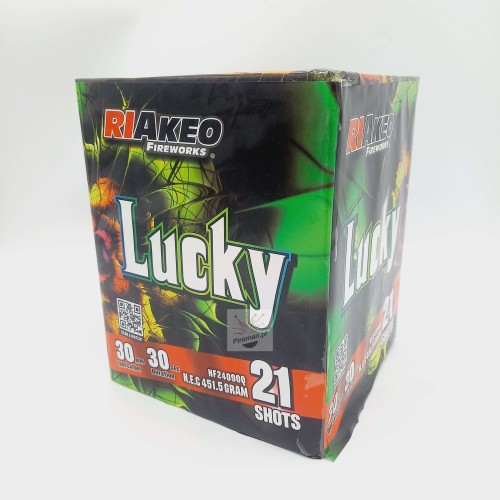 Lucky Riakeo – 21 mocnych strzałów 30 mm | Fajerwerki Piroman.pl
